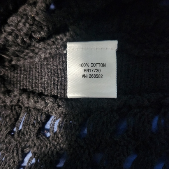 OPEN NIT SWEATER CONVERSE CROP - Picture 3 of 8